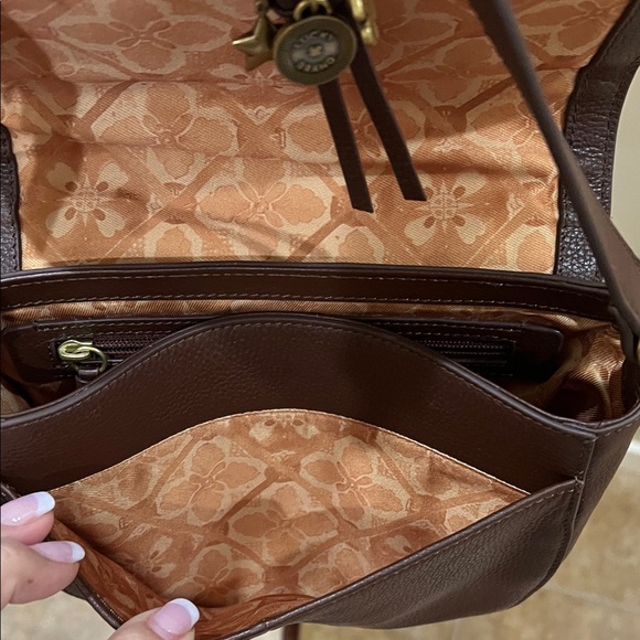 Lucky Brand | Genuine Leather & Calf Hair Crossbody in “Dark Cappuccino” - Picture 11 of 17